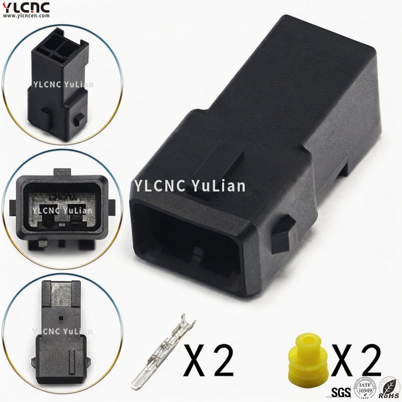 85202-1 YLCNC 2 PIN Automobile Fuel Injector Connector 106462-1