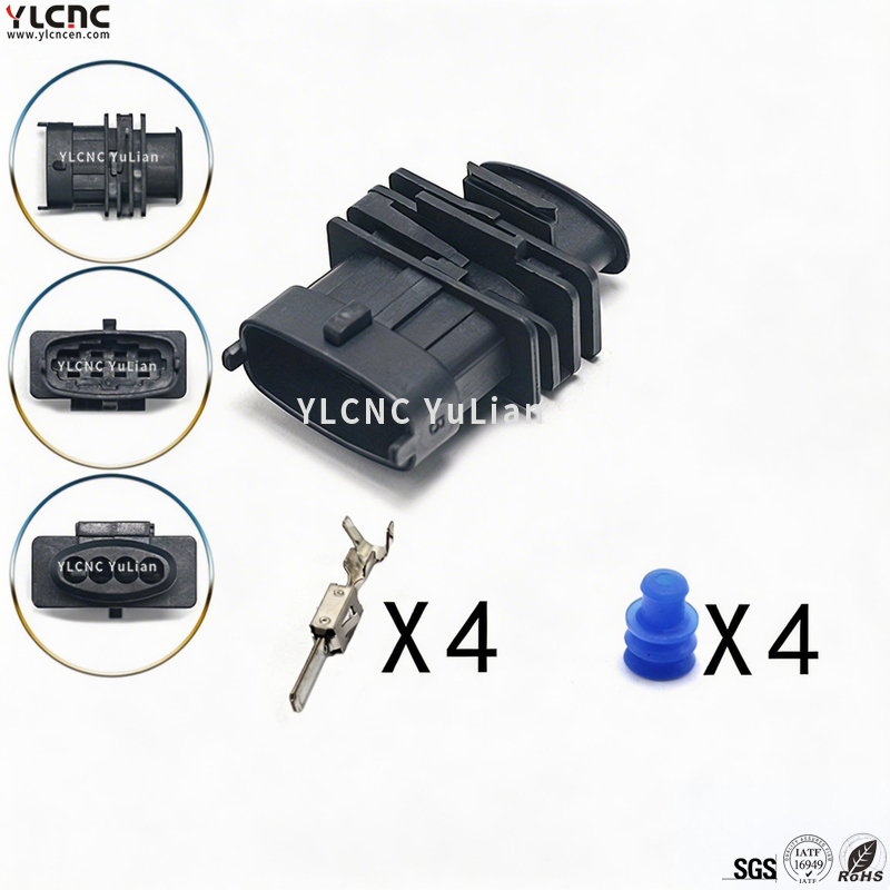1928403453 YLCNC 4 PINS Nozzle Inlet Pressure Gauge Connector 1928404627
