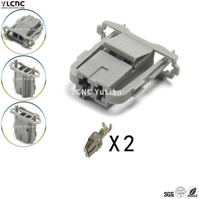 YLCNC 2 Pin Black Gray Auto Connector for VW