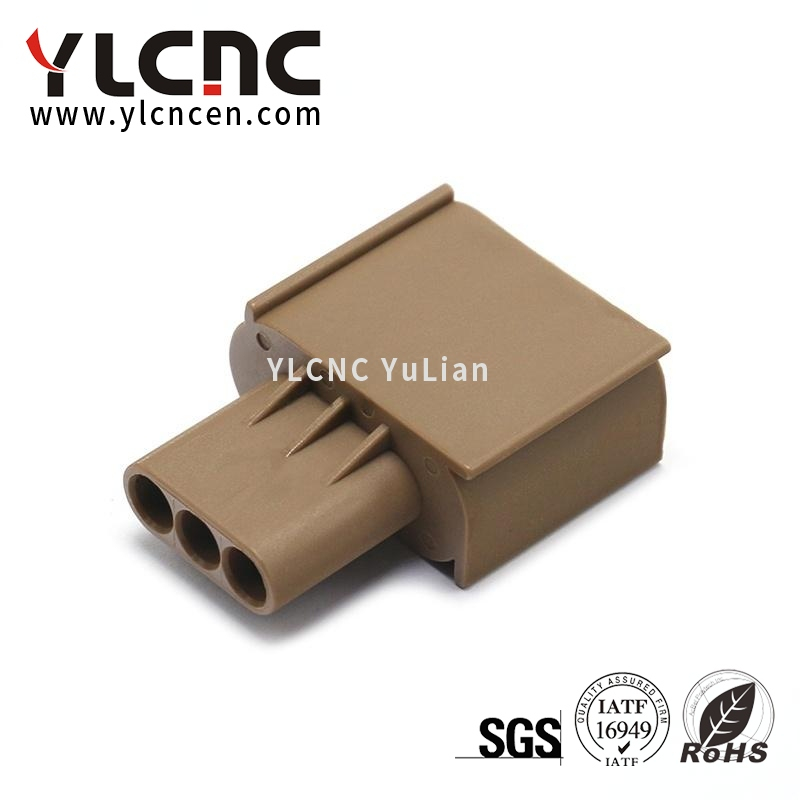 3S4T-14A464-DA YLCNC Brown 3 PIN Car Headlights Plug 