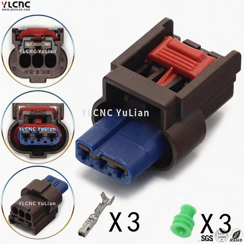 13893234 YLCNC 3 PIN Diesel Particulate Filter (DPF) Pressure Sensor Connector 13576035/13576035