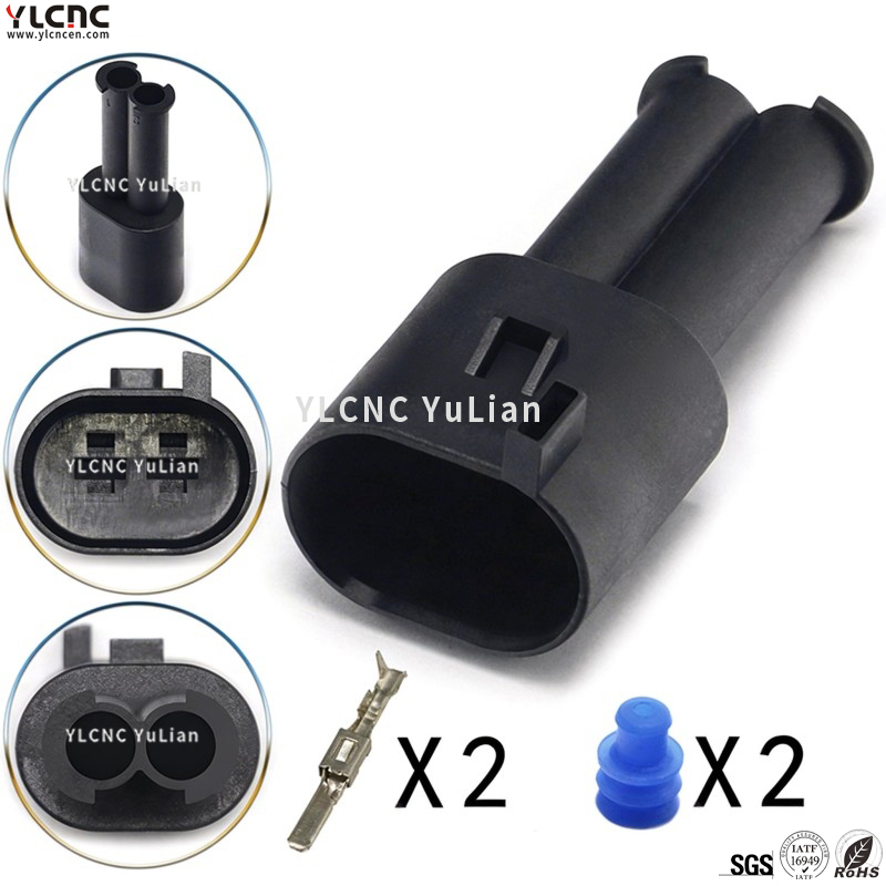357973202 YLCNC 2 Pin Automotive Speed Sensor Connector 357 973 332