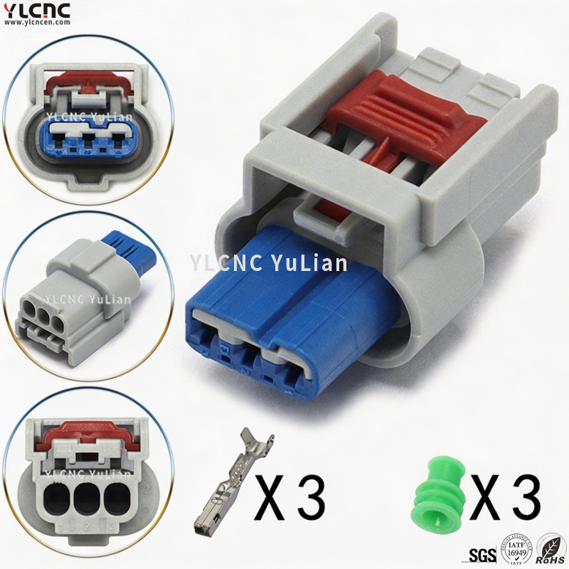 13893234 YLCNC 3 PIN Diesel Particulate Filter (DPF) Pressure Sensor Connector 13576035/13576035