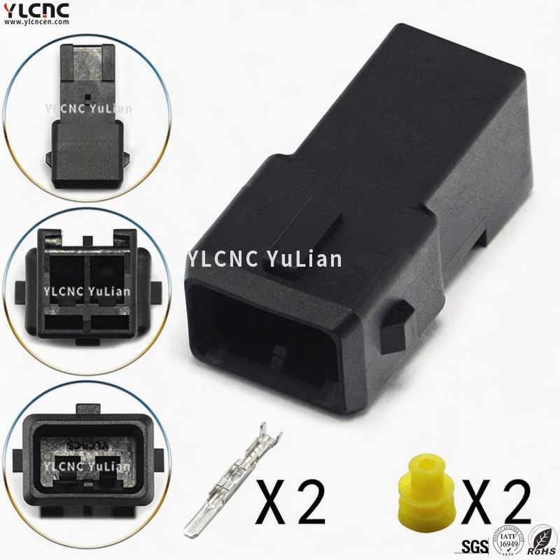 282189-1 YLCNC 2 PIN Automobile Fuel Injector Connector DJ7023A-3.5-200
