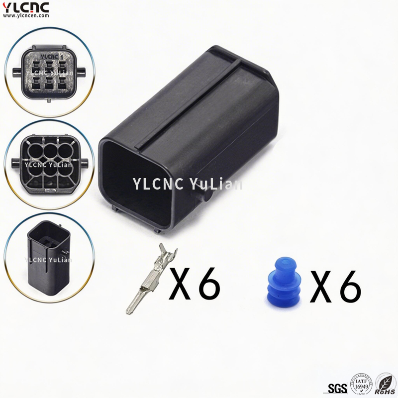 90980-1265 YLCNC 6 PIN Toyota 0E060 Injector Plug DJ7068-2.2-208 7189-2440-40